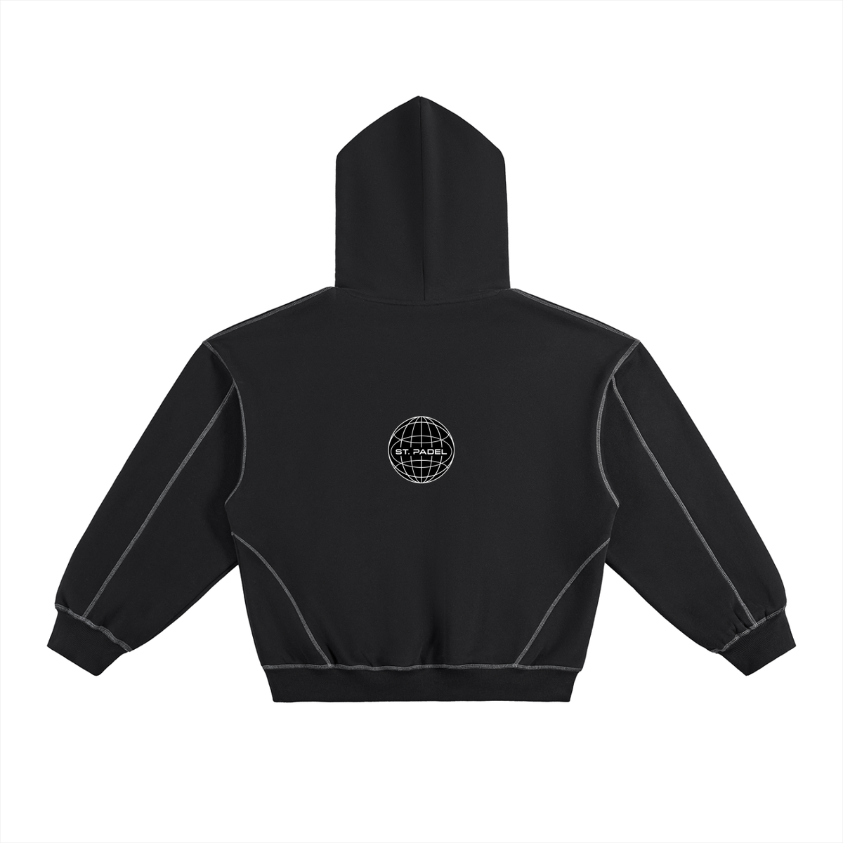 St. Padel Boxy Stich Black hoodie