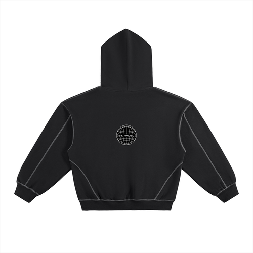 St. Padel Boxy Stich Black hoodie
