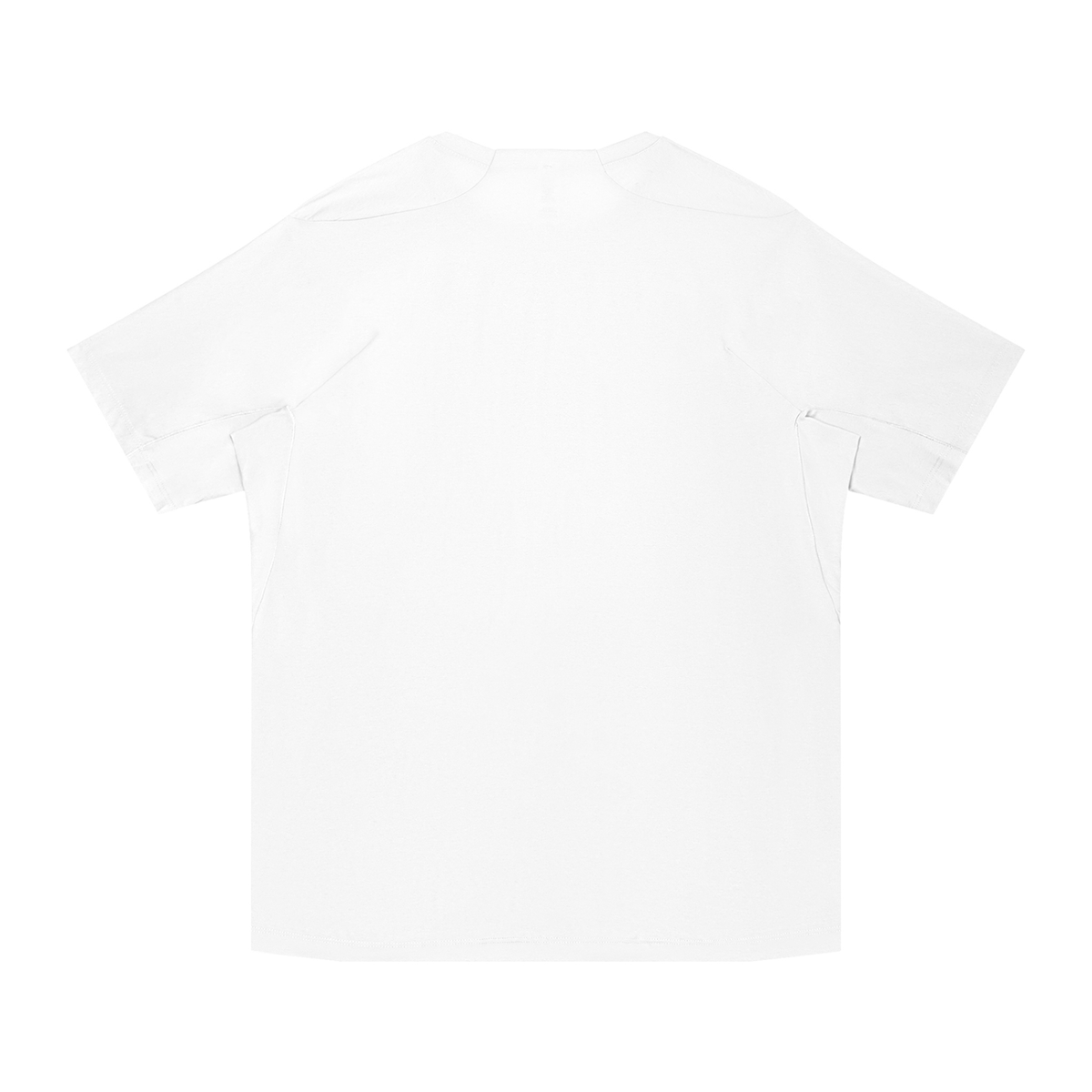 St. Padel Performance Padel T-Shirt. A plain white short-sleeve t-shirt shown from the back, laid flat against a solid white background.