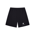 St. Padel Performance Shorts with a white stylized logo on the lower left leg, displayed flat against a solid white background.
