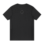 St. Padel Performance T-Shirt. Black t-shirt with 'ST PADEL' text on a white background