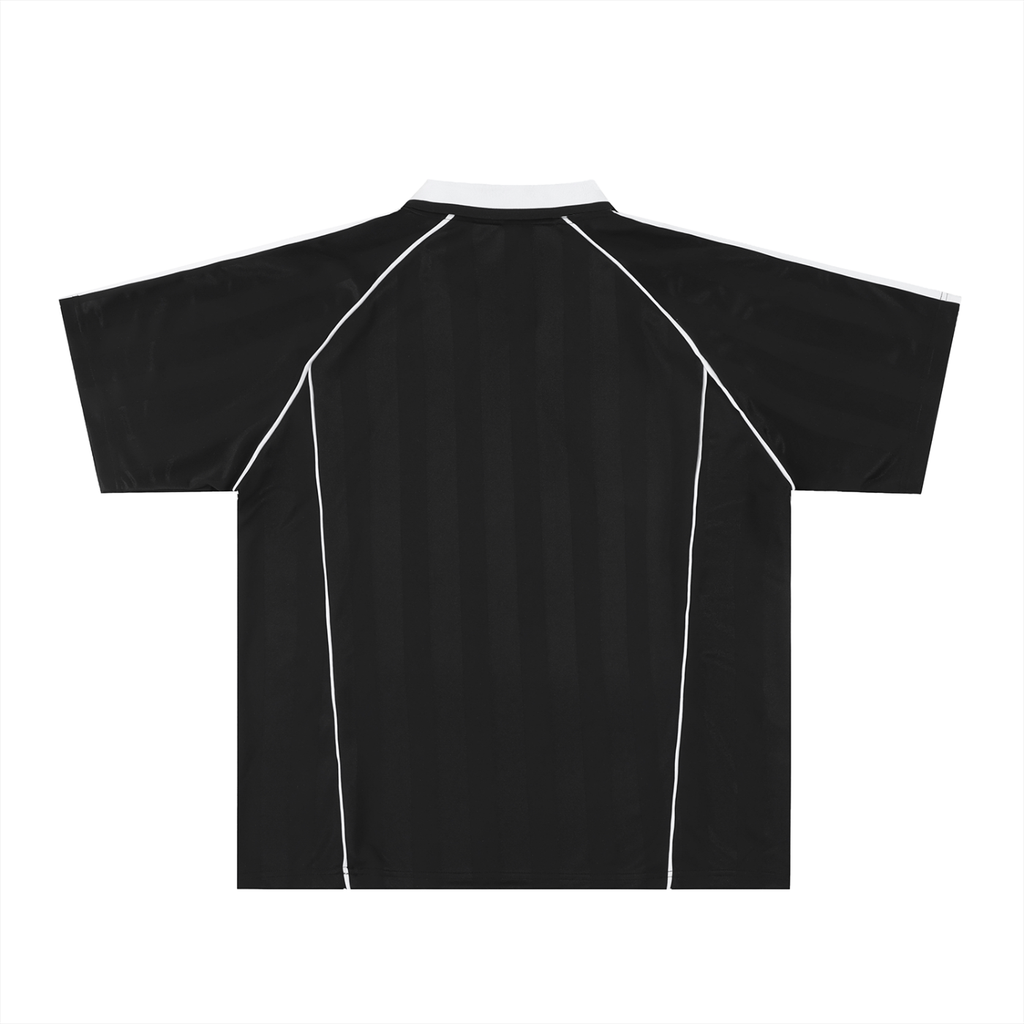 St. Padel Shadow Stripe Jersey with white accents on a white background